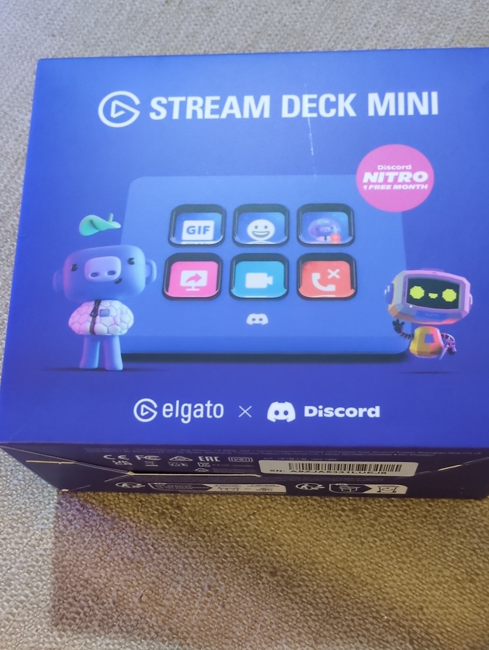 Elgato Stream Deck Mini Discord Edition - Vibrant Blue Box